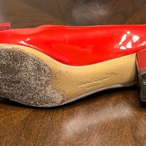 Size 7 Red Ferragamo